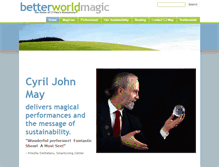 Tablet Screenshot of betterworldmagic.com